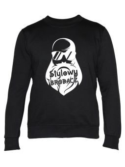 Bluza Męska Stylowy Brodacz - Śmieszne T-Shirty z Nadrukami ?