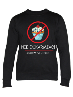 Bluza Damska Jestem na Diecie - Śmieszne T-Shirty z Nadrukami ?
