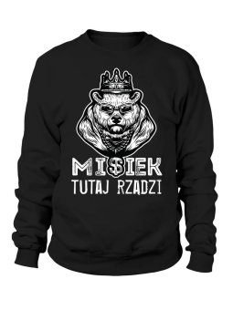 Bluza Męska Misiek rządzi - Śmieszne T-Shirty z Nadrukami ?