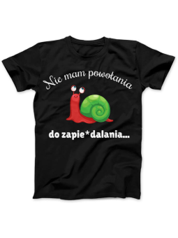 Koszulka Koszulka Damska Nie mam powołania Czarna - Śmieszne T-Shirty z Nadrukami ?