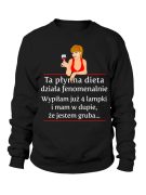 Bluza Damska Dieta płynna - Śmieszne T-Shirty z Nadrukami ?