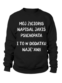Bluza Męska Mój Życiorys - Śmieszne T-Shirty z Nadrukami ?