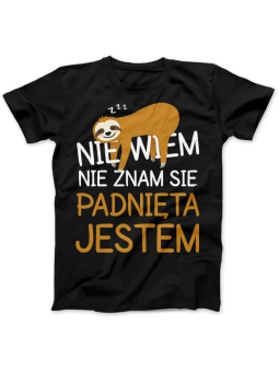 Koszulka Koszulka Damska Padnięta Jestem Czarna - Śmieszne T-Shirty z Nadrukami ?