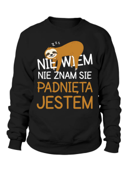 Bluza Damska Padnięta Jestem - Śmieszne T-Shirty z Nadrukami ?