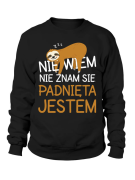 Bluza Damska Padnięta Jestem - Śmieszne T-Shirty z Nadrukami ?