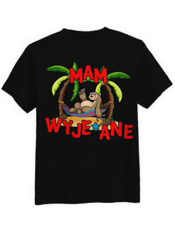 Koszulka Koszulka Męska Mam Wyje*ane Czarna - Śmieszne T-Shirty z Nadrukami ?