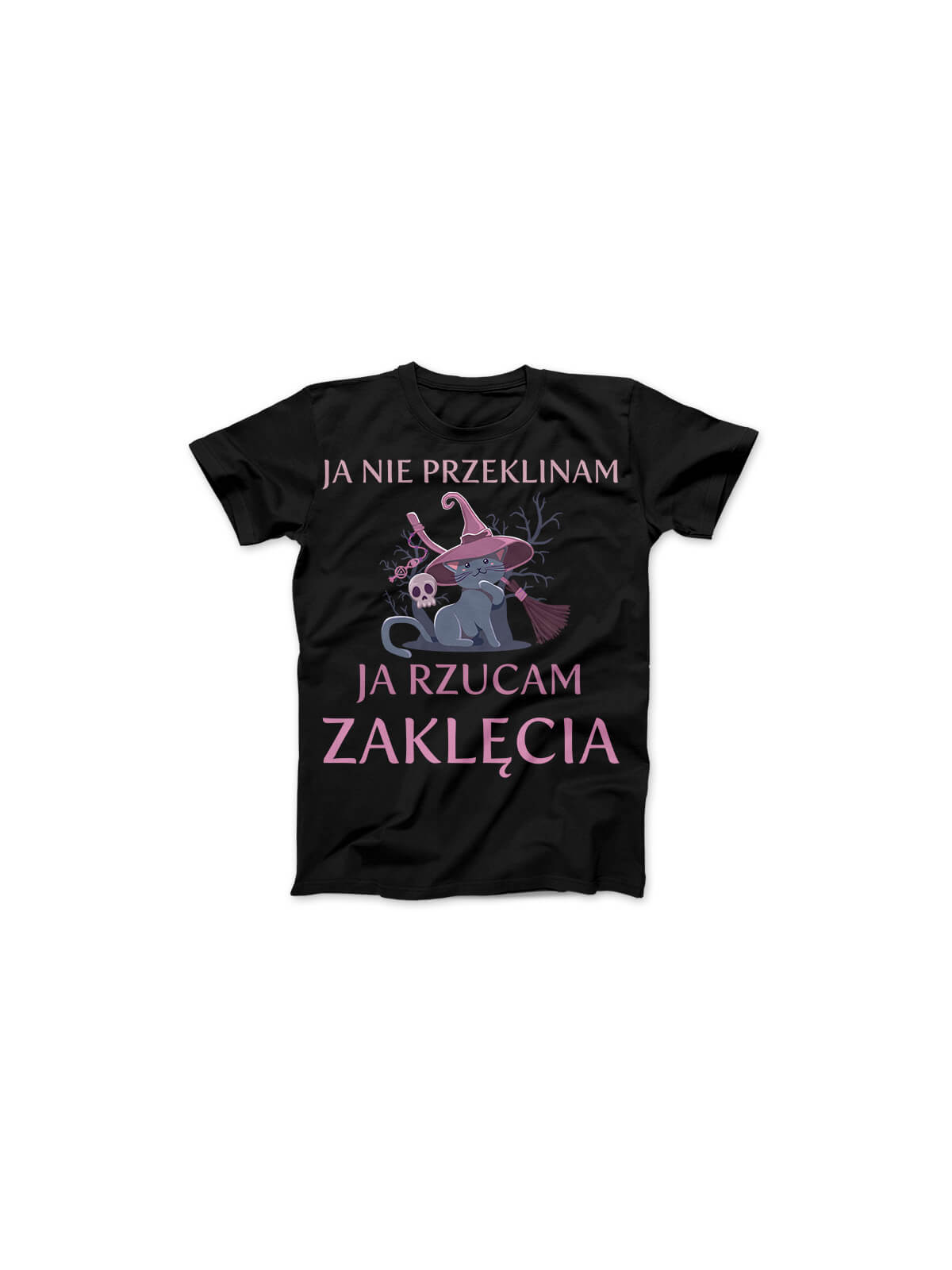 Koszulka - Rzucam Zaklęcia, Ja Nie Przeklinam dla Przyjaciółki na Prezent ⋆ HiPanda.pl