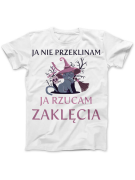 Koszulka - Rzucam Zaklęcia, Ja Nie Przeklinam dla Przyjaciółki na Prezent ⋆ HiPanda.pl
