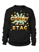 Bluza Męska Gruby bo mnie stać - Śmieszne T-Shirty z Nadrukami ?