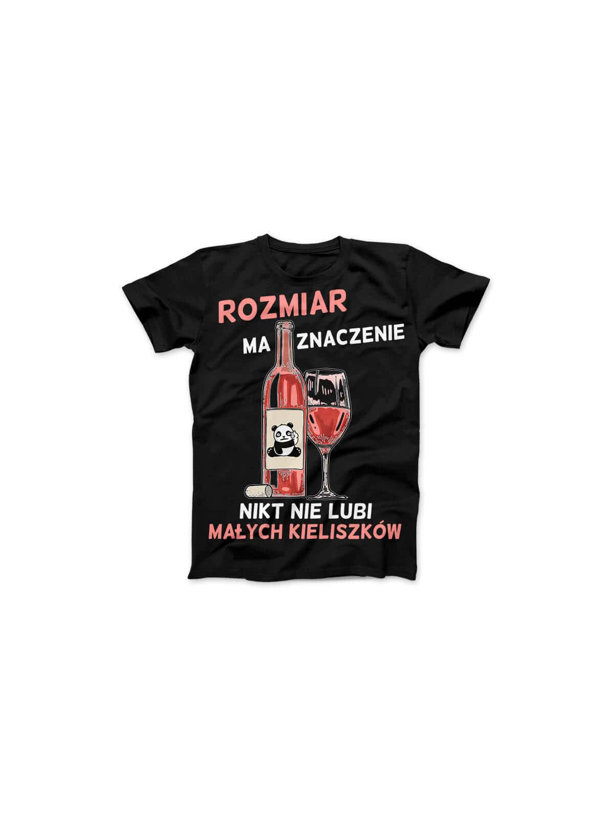 Koszulka Koszulka Damska Rozmiar ma znaczenie Czarna - Śmieszne T-Shirty z Nadrukami ?