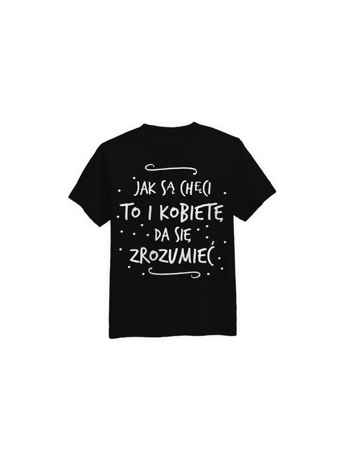 Koszulka Koszulka Męska Jak są chęci Czarna - Śmieszne T-Shirty z Nadrukami ?