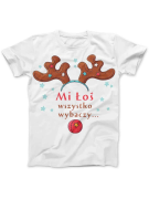 Koszulka Koszulka Damska Mi Łoś wszystko wybaczy Biała - Śmieszne T-Shirty z Nadrukami ?