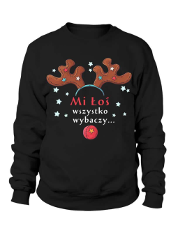 Bluza Damska Mi Łoś wszystko wybaczy - Śmieszne T-Shirty z Nadrukami ?