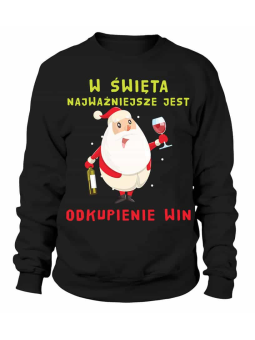 Bluza Męska Odkupienie Win - Śmieszne T-Shirty z Nadrukami ?