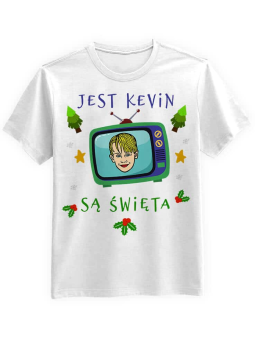Koszulka Koszulka Męska Jest Kevin są Święta Biała - Śmieszne T-Shirty z Nadrukami ?