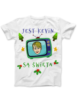 Koszulka Koszulka Damska Jest Kevin są Święta Biała - Śmieszne T-Shirty z Nadrukami ?