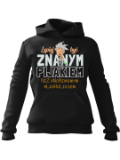 Bluza Męska z kapturem Lepiej być znanym pijakiem Czarna - Śmieszne T-Shirty z Nadrukami ?