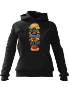 Bluza Damska z kapturem Dieta Dopiero Od Jutra Czarna - Modna Odzież z Nadrukami ?