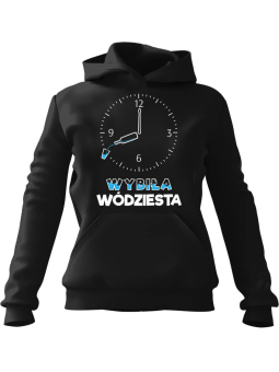 Bluza Męska z kapturem Wybiła Wódziesta Czarna - Śmieszne T-Shirty z Nadrukami ?