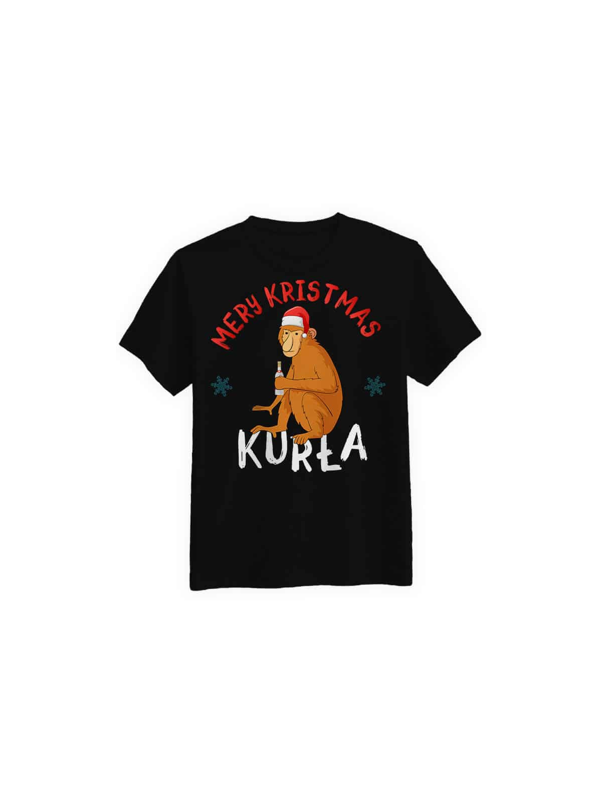 Koszulka Koszulka Męska Mery Kristmas Czarna - Śmieszne T-Shirty z Nadrukami ? Koszulka Koszulka Męska Mery Kristmas Czarna - Śmieszne T-Shirty z Nadrukami ?