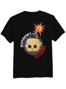 Koszulka Koszulka Męska Bombowy Dziadek Czarna - Prezent na Dzień Dziadka ?