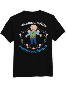 Koszulka Koszulka Męska Najukochańszy dziadek na świecie Czarna - Prezent na Dzień Dziadka ?
