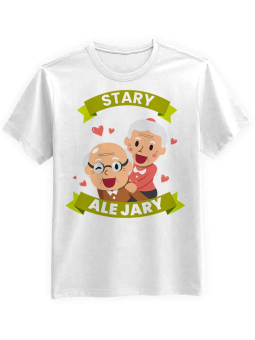 Koszulka Koszulka Męska Stary ale jary Biała - Prezent na Dzień Dziadka ?