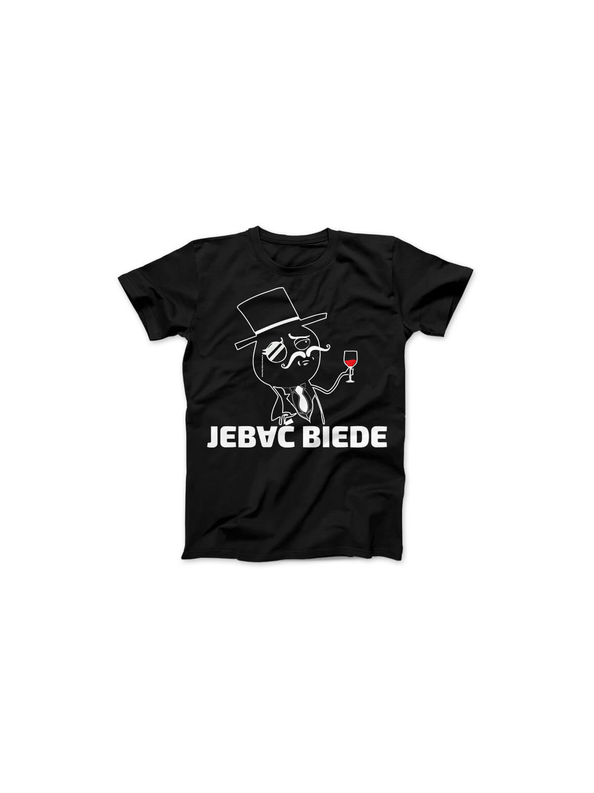 Koszulka Koszulka Damska Jeb*ć Biede Czarna - Śmieszne T-Shirty z Nadrukami ?