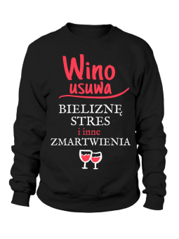Bluza Damska Wino Usuwa - Śmieszne T-Shirty z Nadrukami ?