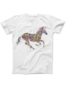Koszulka Koszulka Damska Jednorożec Biała - Śmieszne T-Shirty z Nadrukami ?