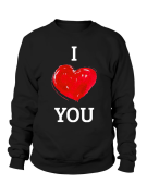 Bluza Damska I Love You - Prezent na Walentynki dla Zakochanych ?