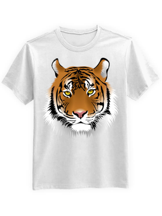 Koszulka Koszulka Męska Tygrys Biała - Śmieszne T-Shirty z Nadrukami ?