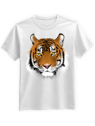 Koszulka Koszulka Męska Tygrys Biała - Śmieszne T-Shirty z Nadrukami ?