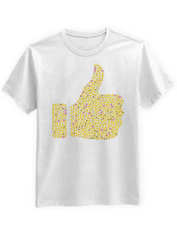 Koszulka Koszulka Męska Emotki OK Biała - Śmieszne T-Shirty z Nadrukami ?