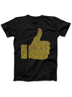 Koszulka Koszulka Damska Emotki OK Czarna - Śmieszne T-Shirty z Nadrukami ?