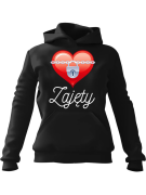 Bluza Męska z kapturem Zajęty Czarna - Prezent na Walentynki dla Zakochanych?