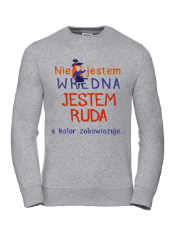 Bluza Damska Ruda, nie wredna - Śmieszne T-Shirty z Nadrukami ?