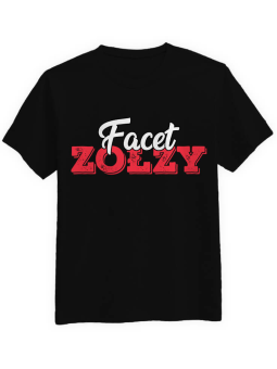 Koszulka Koszulka Męska Facet Zołzy Czarna - Śmieszne T-Shirty z Nadrukami ?