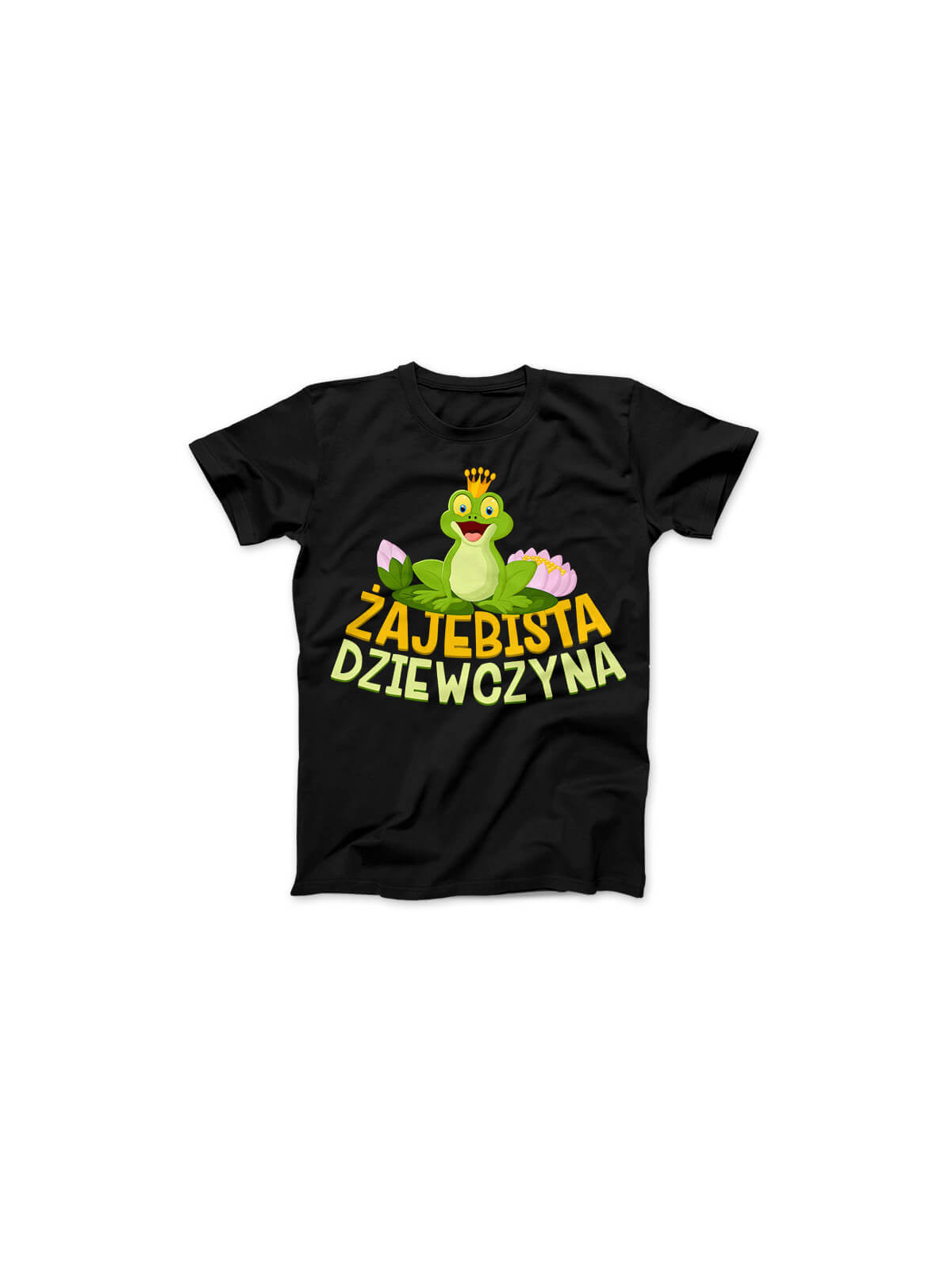 Koszulka Koszulka Damska Żajebista Dziewczyna Czarna - Śmieszne T-Shirty z Nadrukami ?