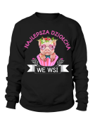 Bluza Damska Najlepsza Dziołcha We Wsi - Śmieszne T-Shirty z Nadrukami ?