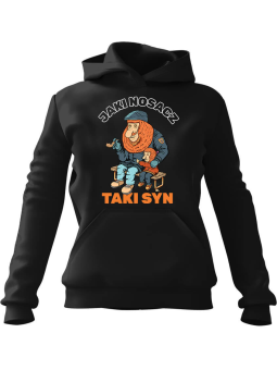 Bluza Męska z kapturem Jaki Nosacz Taki Syn Czarna - Śmieszne gadżety z Nadrukami ?