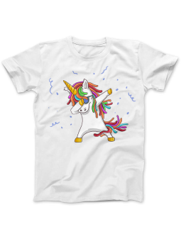 Koszulka Koszulka Damska Jednorożec DAB Biała - Śmieszne T-Shirty z Nadrukami ?