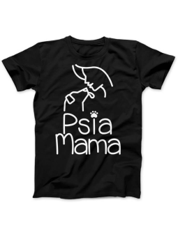 Koszulka Psia Mama - T-shirt dla Opiekunki Psa ⋆ HiPanda.pl
