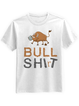 Koszulka Koszulka Męska Bull Shirt Biała - Śmieszne T-Shirty z Nadrukami ?
