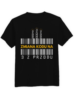 Koszulka Koszulka Męska Urodzinowa Zmiana Kodu [WPISZ CYFRĘ] - Śmieszne T-Shirty z Nadrukami ?