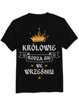 Koszulka Koszulka Męska Urodzeni Królowie [WYBIERZ MIESIĄC] - Śmieszne T-Shirty z Nadrukami ?