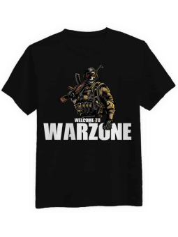 Koszulka Koszulka Męska CoD Warzone Czarna - Śmieszne T-Shirty z Nadrukami ?