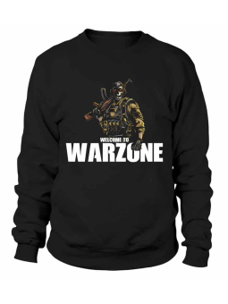 Bluza Męska CoD Warzone Czarna - Śmieszne T-Shirty z Nadrukami ?
