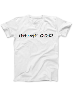 Koszulka Koszulka Damska Oh My God Biała - Śmieszne T-Shirty z Nadrukami ?