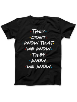 Koszulka Koszulka Damska They Don't Know That We Know Czarna - Śmieszne T-Shirty z Nadrukami ?